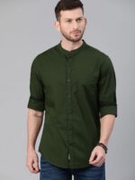 Roadster Men Olive Green Cotton Casual Shirt - Image 2