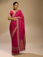 KALKI Fashion Floral Woven Design With Gotta Patti Details Saree