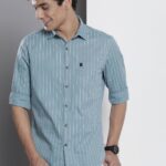 The Indian Garage Co Men Pinstripes Casual Shirt