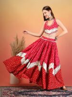 Printed Gotta Patti Ready to Wear Lehenga With Choli