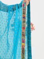 Floral Printed Gotta Patti Ready to Wear Lehenga & Blouse With Dupatta - Image 3