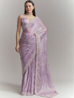 KALKI Fashion Women Floral Embellished Embroidered Saree - Image 3