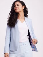 FableStreet Relaxed Fit Stretchable Front Open Blazer - Image 2