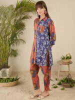 Printed Pure Cotton Kurta & Trouser Co-Ords - Image 3
