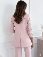 DressBerry Women Pink Formal Polyester Blazer - Image 3