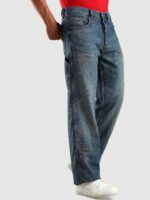 Men Relaxed Fit Mid-Rise Light Fade Cotton Jeans - Image 2